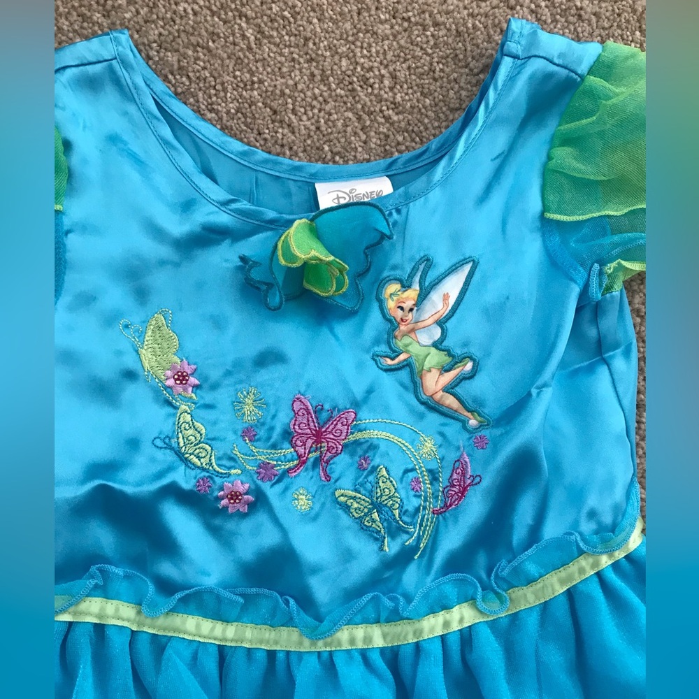 Disney Girl’s Tinker Bell Dress, 4 - Picture 3 of 6